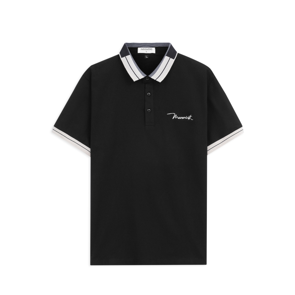 Áo Polo Nam Signature MEOWIST vải Cotton Có Bo Tay, Nam tính, Thanh lịch, Sang trọng - MEOWIST
