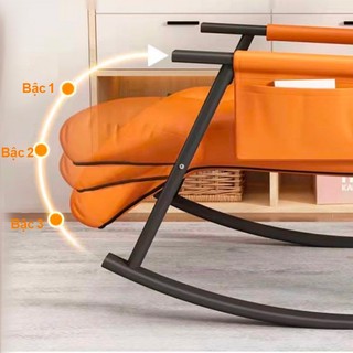 HEINO Ghế bập bênh ghế lười Nằm Thư Giãn Hiện Đại Hàng Nhập Khẩu nguyên chiếc chất liệu da dày dặn