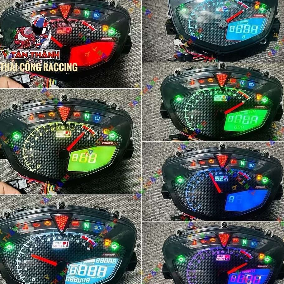Đồng hồ điện tử KOSO UMA Racing siêu chất dành cho dòng xe SIRIUS ...