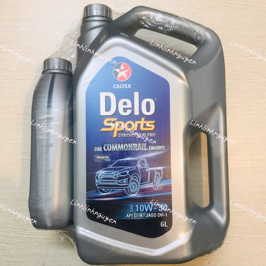 Nhớt động cơ ô tô Diesel Delo Sports Synthetic Blend SAE 10W-30 (6L