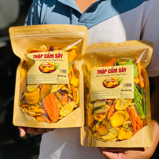 Trái Cây Sấy Đà Lạt 500gr – Mix Ăn Vặt Healthy Giòn Ngon