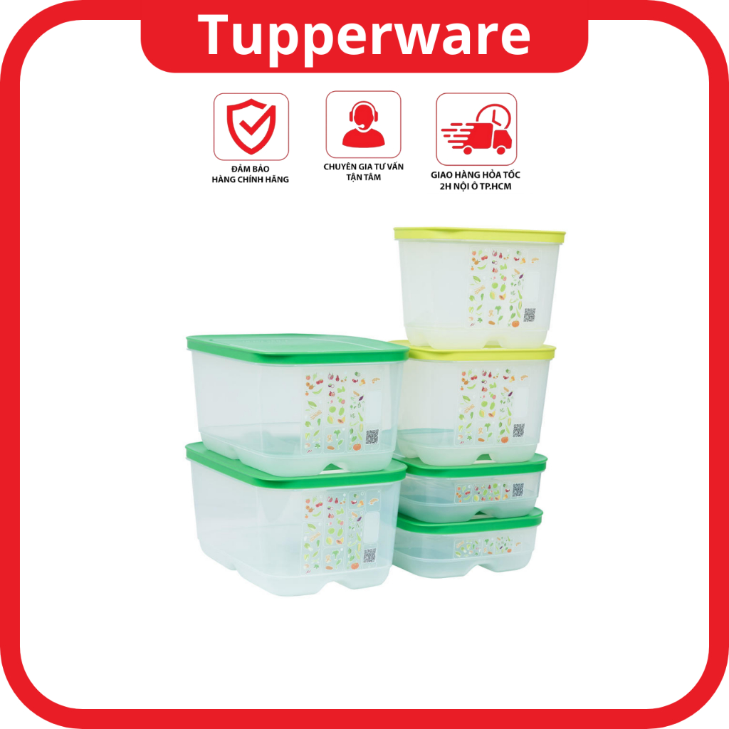 BỘ HỘP TRỮ MÁT CÓ NÚT HÔ HẤP VENTSMART 6 hộp - Tupperware | Shopee Việt Nam