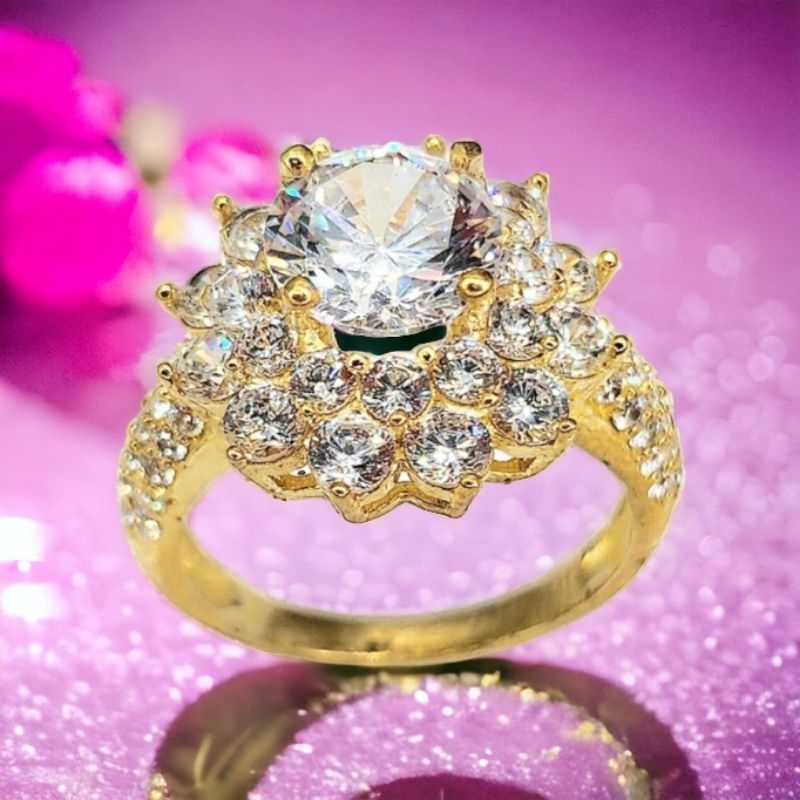 Women's Gold-Plated Ring by Nguyễn Ngọc Jewelry