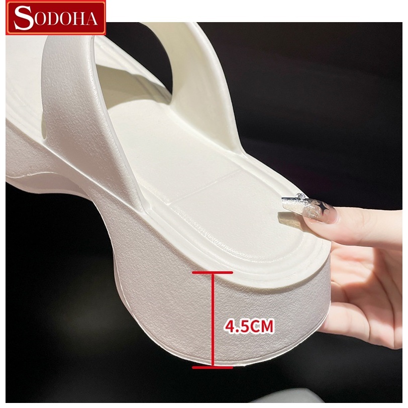 Ảnh Dép Nữ Xỏ Ngón , Đế Cao 5cm , Mềm êm Siêu Nhẹ SODOHA SDH3939 2