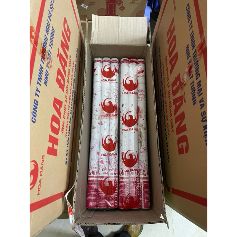 PHÁO PHỤT KIM TUYẾN HOA HỒNG, 1 LỐC 6 CÂY, HOA ĐĂNG - VPP QUỐC HUY.