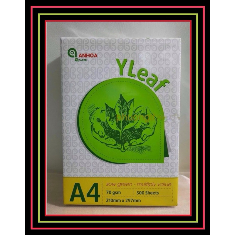 GIẤY IN, PHOTO A4 AN HOÀ ĐL70, 1 GRAM 500 TỜ - VPP QUỐC HUY.