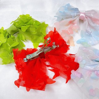 Kẹp tóc nơ hàn quốc vải tơ bướm kẹp nơ tiểu thư phụ kiện tóc nữ thời trang - KẸP BẤM