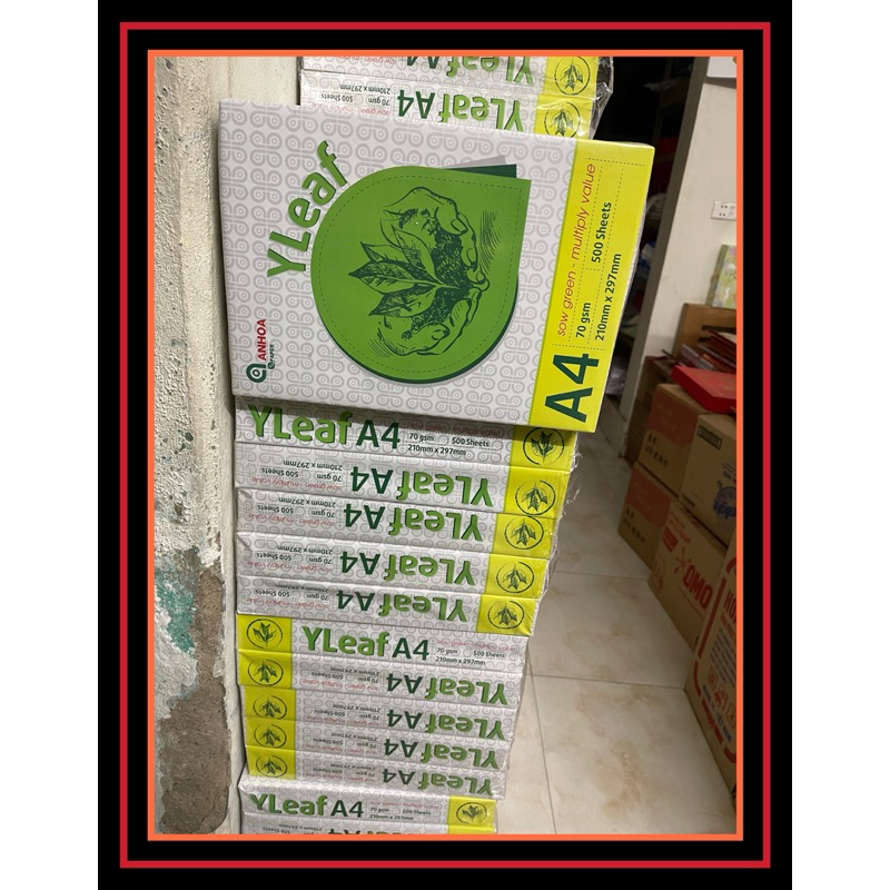 GIẤY IN, PHOTO A4 AN HOÀ ĐL70, 1 GRAM 500 TỜ - VPP QUỐC HUY.