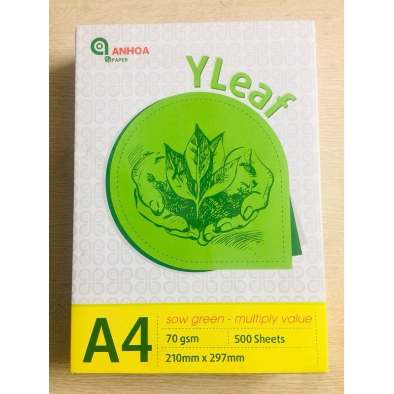 GIẤY IN, PHOTO A4 AN HOÀ ĐL70, 1 GRAM 500 TỜ - VPP QUỐC HUY.