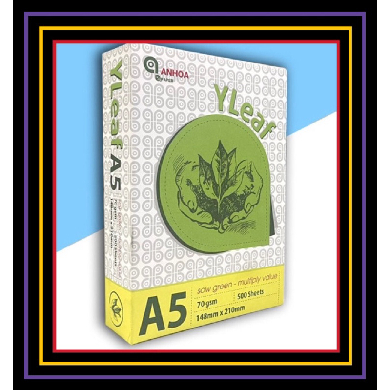 GIẤY IN, PHOTO A4 AN HOÀ ĐL70, 1 GRAM 500 TỜ - VPP QUỐC HUY.