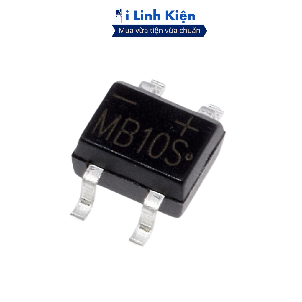 MB10S Diode cầu 0.5A 1000V SOP-4 ilinhkien
