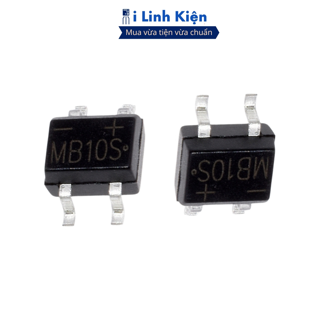 MB10S Diode cầu 0.5A 1000V SOP-4 ilinhkien