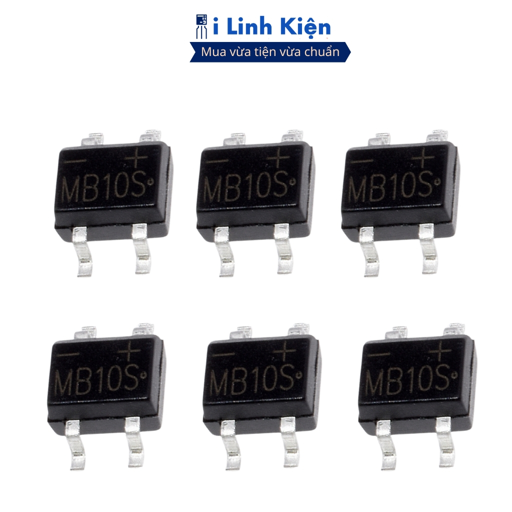 MB10S Diode cầu 0.5A 1000V SOP-4 ilinhkien