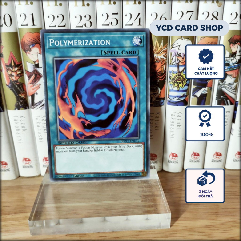 Thẻ bài yugioh chính hãng Dung hợp Polymerization - Common [Spell ...