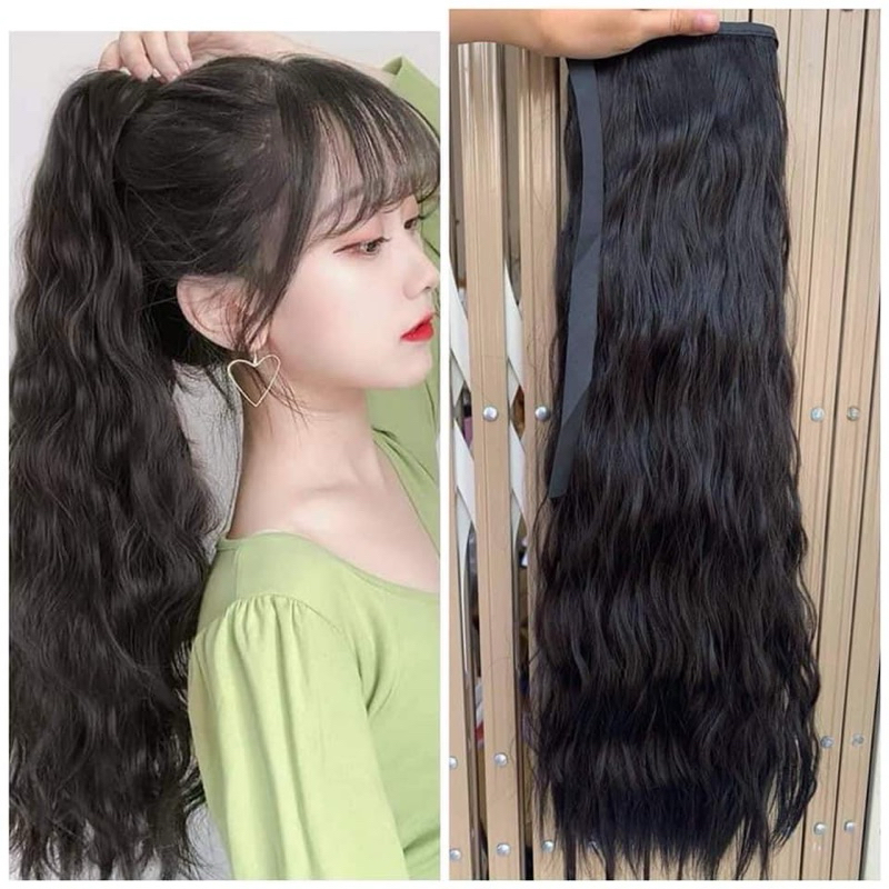 [HÀNG SIÊU CẤP] TÓC CỘT SÓNG XÙ/ BUỘC TÓC GIẢ SÓNG NƯỚC DÀY DẶN CÓ CÀI VÀ DÂY BUỘC CHẮC CHẮN