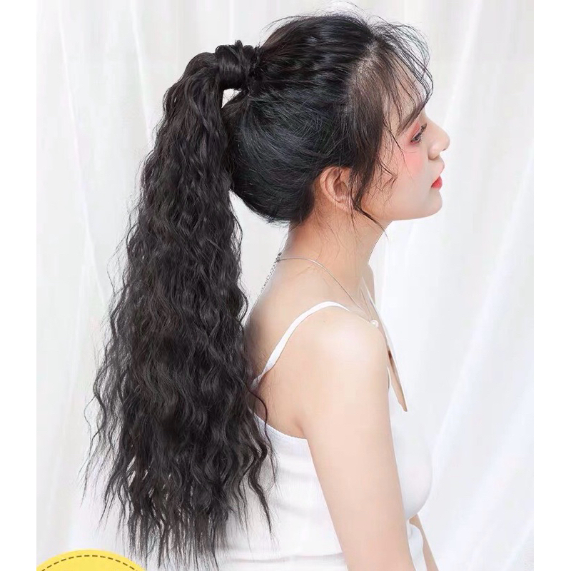 TÓC GIẢ CỘT SÓNG NƯỚC ĐỦ MÀU CHẤT TƠ CAO CẤP