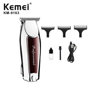 Tông Đơ Cắt Tóc Chấn Viền Chuyên Nghiệp Kemei Km 9163-Hàng chính hãng
