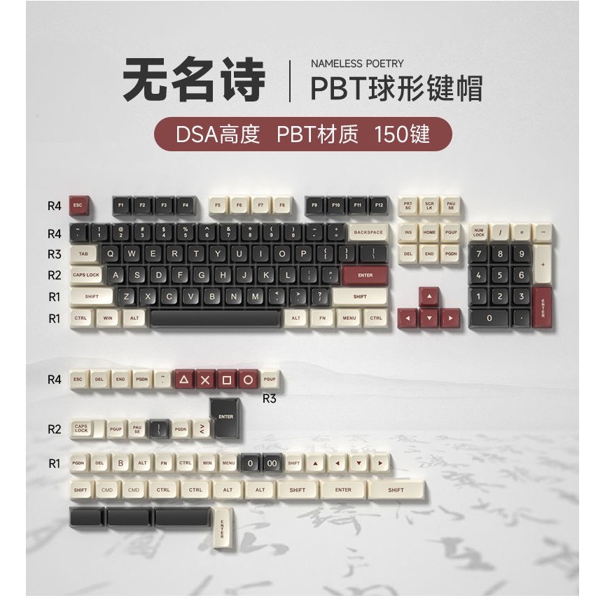 Keycap DSA ROME 173 nút nhựa PBT Doubleshot | Shopee Việt Nam