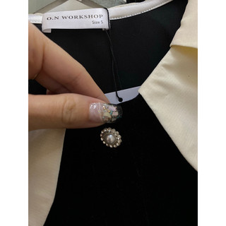 𝗛𝗮̀𝗻𝗴 𝗰𝗵𝗶́𝗻𝗵 𝗵𝗮̃𝗻𝗴 Bộ Đồ Ngủ mặc nhà Pyjama nữ Crystal  nhung dày mịn form rộng cao cấp cổ lá hoa - O.N WORKSHOP