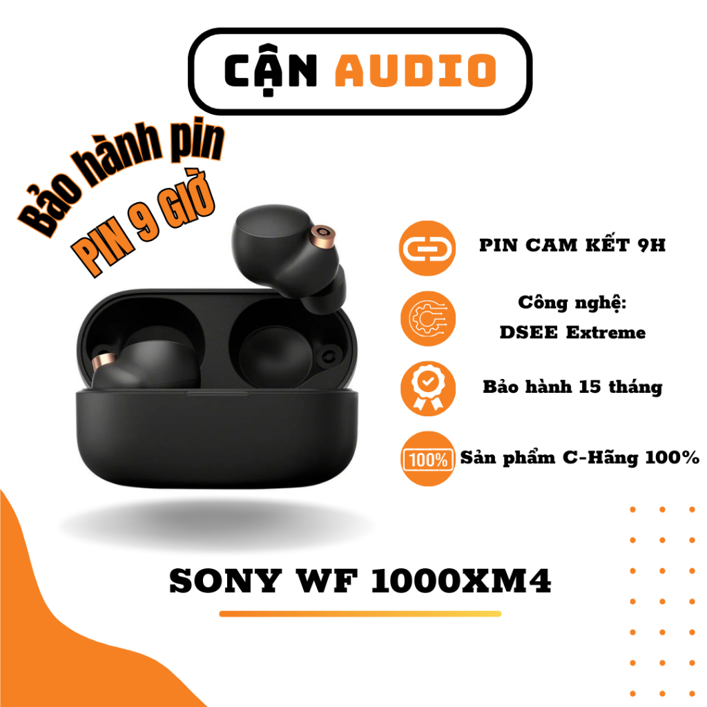Tai Nghe Bluetooth Sony WF 1000XM4 Chính Hãng Cận Audio