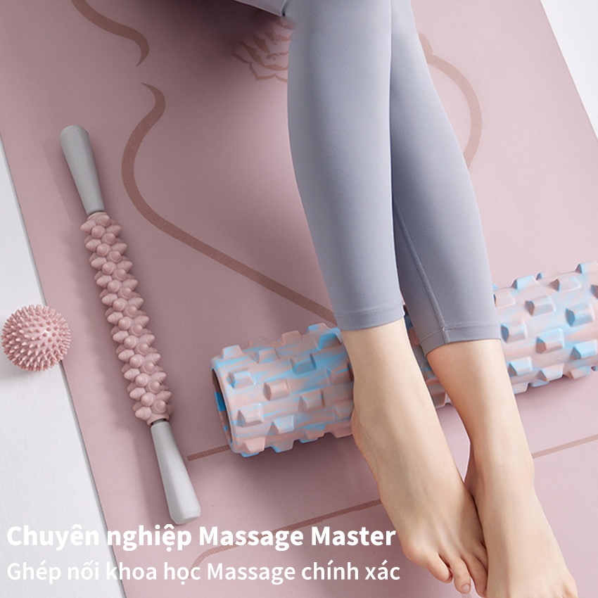 Con lăn PINMU Yoga Foam Roller Massage Cơ Thể Giãn Cơ , Gym ống trụ lăn xốp thể thao giãn
