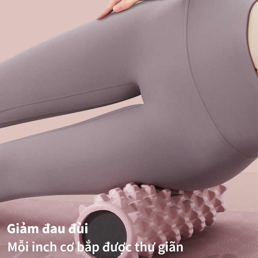 Con lăn PINMU Yoga Foam Roller Massage Cơ Thể Giãn Cơ , Gym ống trụ lăn xốp thể thao giãn