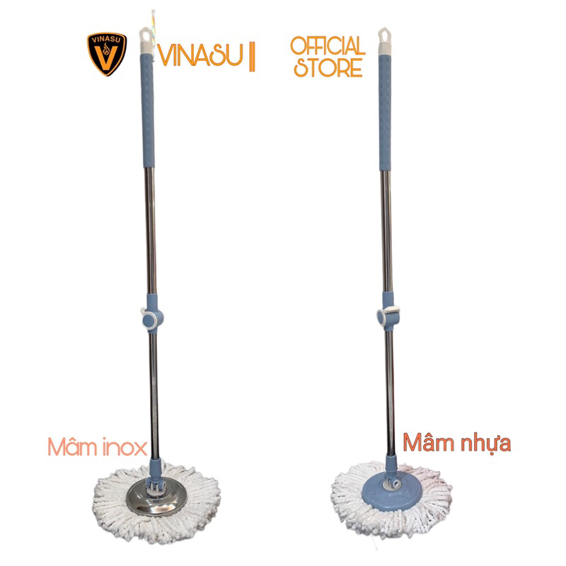 Cây lau nhà dùng được cho mọi bộ lau nhà, cây lau 360 độ Vinasu