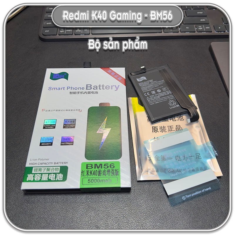 Pin thay thế Suiqi BM56 cho Redmi K40 Gaming, 5000mAh HÀNG NHẬP KHẨU ...