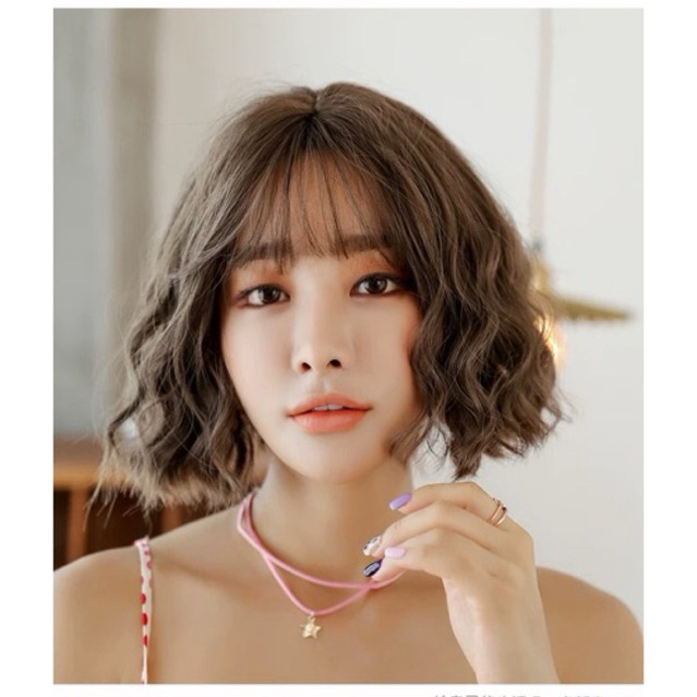 🎁TÓC NGUYÊN ĐẦU🎁 SÓNG XÙ NGẮN LƯỚI HOA CAO CẤP