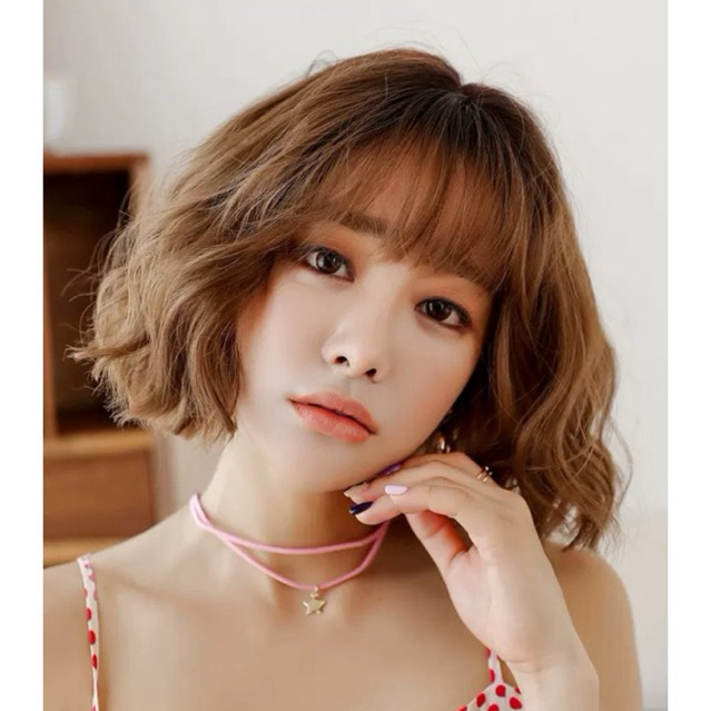 🎁TÓC NGUYÊN ĐẦU🎁 SÓNG XÙ NGẮN LƯỚI HOA CAO CẤP