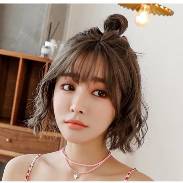 🎁TÓC NGUYÊN ĐẦU🎁 SÓNG XÙ NGẮN LƯỚI HOA CAO CẤP