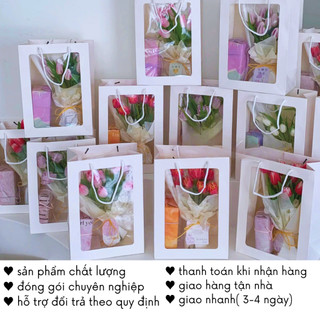 Túi Đựng Quà Trong Suốt Để Hoa Gấu Bông Đồ Dùng Cute Timo GQ30