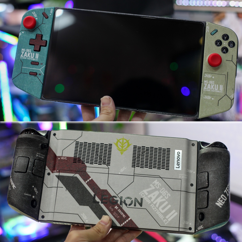 Skin dán Lenovo Legion Go / Go 2 mẫu Gundam Zaku II MS-06S Retro (Film 3M, custom theo ý thích, đã cắt sẵn chi tiết)