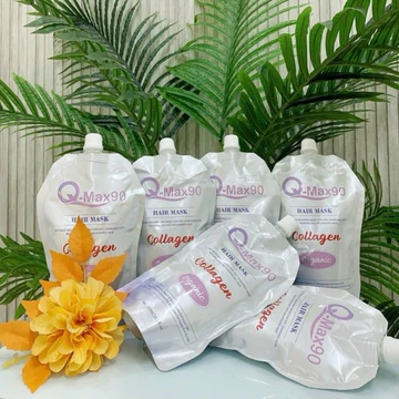 Ủ tóc Collagen Qmax90, kem ủ tóc phục hồi hư tổn giúp tóc chắc khỏe, mềm mượt ngay lần đầu sử dụng | Bill Hair, Billhair