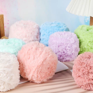 Len lông thỏ mềm mịn cuộn 100g móc đồ thu đông mềm mịn