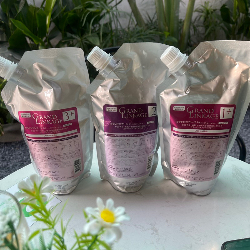 BỘ PHỤC HỒI TÓC HƯ TỔN 3 BƯỚC MILBON Grank 600mlx3 | Shopee Việt Nam