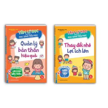 Sách - Combo 2c - Tâm lý học dành cho học sinh tiểu học - Quản lý bản thân hiệu quả & thay đổi nhỏ lợi ích lớn.
