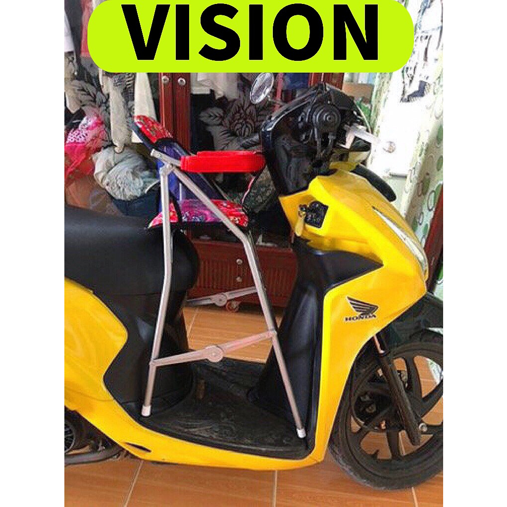 GHẾ GA XẾP SẮT SƠN VISION AN TOÀN CHO BÉ , GHẾ GA XẾP XE TAY GA VISION AN TOÀN XẾP GỌN