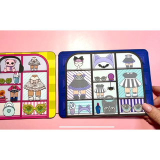Đồ chơi Thời trang búp bê LOL mẫu 2 ( 9 búp bê) - búp bê giấy Pighandmade