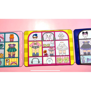 Đồ chơi Thời trang búp bê LOL mẫu 2 ( 9 búp bê) - búp bê giấy Pighandmade