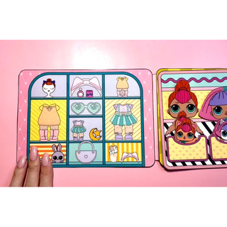 Đồ chơi Thời trang búp bê LOL mẫu 2 ( 9 búp bê) - búp bê giấy Pighandmade