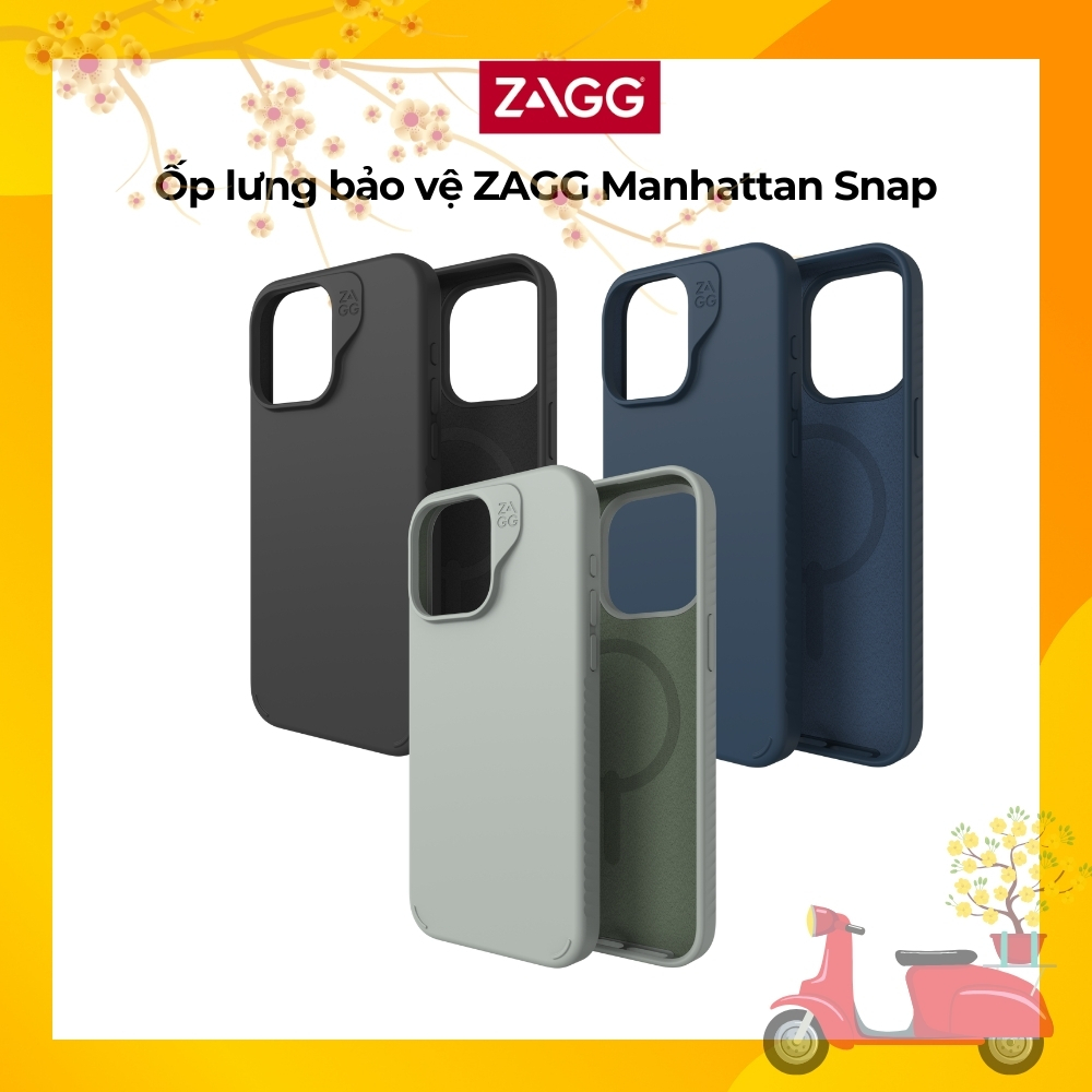 Ốp lưng cao cấp ZAGG cho iPhone 15 Pro Max - Chống sốc, bảo vệ toàn diện - Viền camera cao | BigBuy360 - bigbuy360.vn
