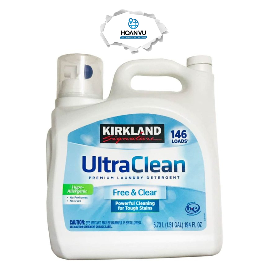 Nước Giặt Kirkland Signature Ultra Clean Free & Clear HE Liquid Laundry