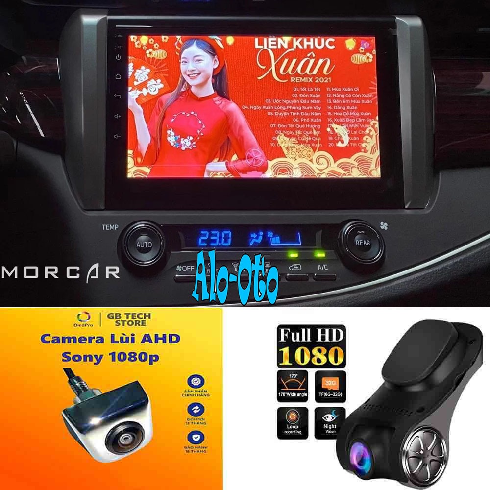 Màn hình Innova 2022-2024 Android oled pro chip 8 nhân,cắm sim 4G,wifi ...