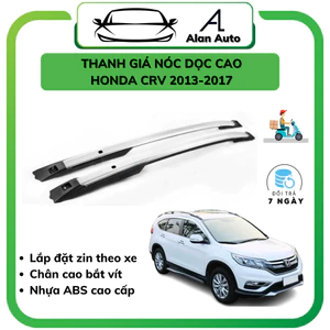 Thanh giá nóc dọc chân cao xe HONDA CRV 2013-2017, Chất liệu hợp kim nhôm. Chân cao Bắt vít chắc chắn zin theo xe