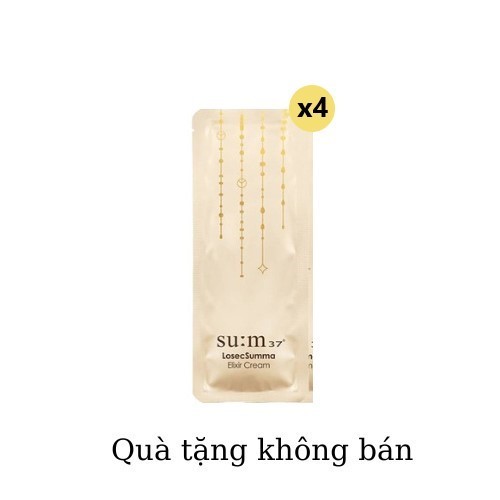 [HB Gift] Combo 4 gói Kem dưỡng cải thiện độ đàn hồi ngăn ngừa lão hóa Su:m37 LosecSumma Elixir cream