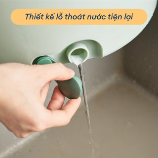 Bộ Cây Lau Nhà Tách Nước Souji: Xoay 360°, Tách Nước Sạch & Bẩn, Chất Liệu Cao Cấp, Nhật Bản