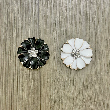 CHARM GẮN DÉP, STICKER GẮN DÉP NHUỴ HOA ĐÁ sẵn nút cài DÉP SỤC, dép Cá SẤU