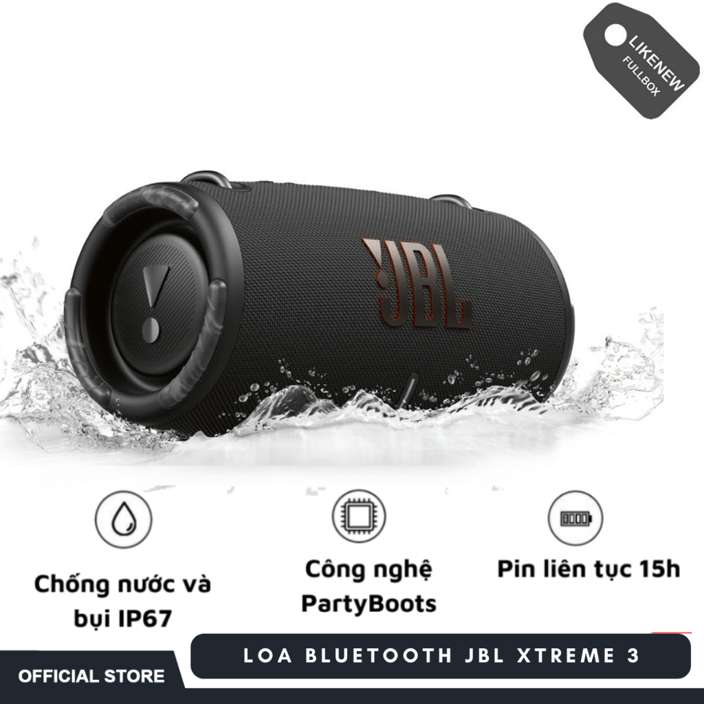 Loa Bluetooth JBL Xtreme 3_Loa Công Suất Lớn 40W, Loa Bass Mạnh, Treble ...