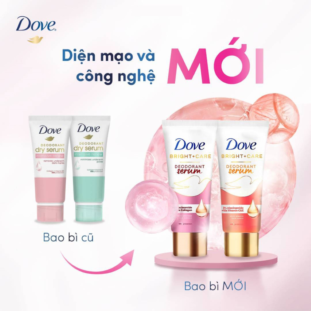 Serum ngăn mùi Dove giúp làm mờ thâm thu nhỏ lỗ chân lông nách da sáng mịn đều màu 40ml chính hãng – daothinhuquynh